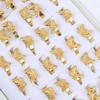 20 Pieces/Lot Fashion Stainless Steel Insect Butterfly Ring Charm Waterproof Statement Trend Jewelry for Women Wholesale Jewelry 1