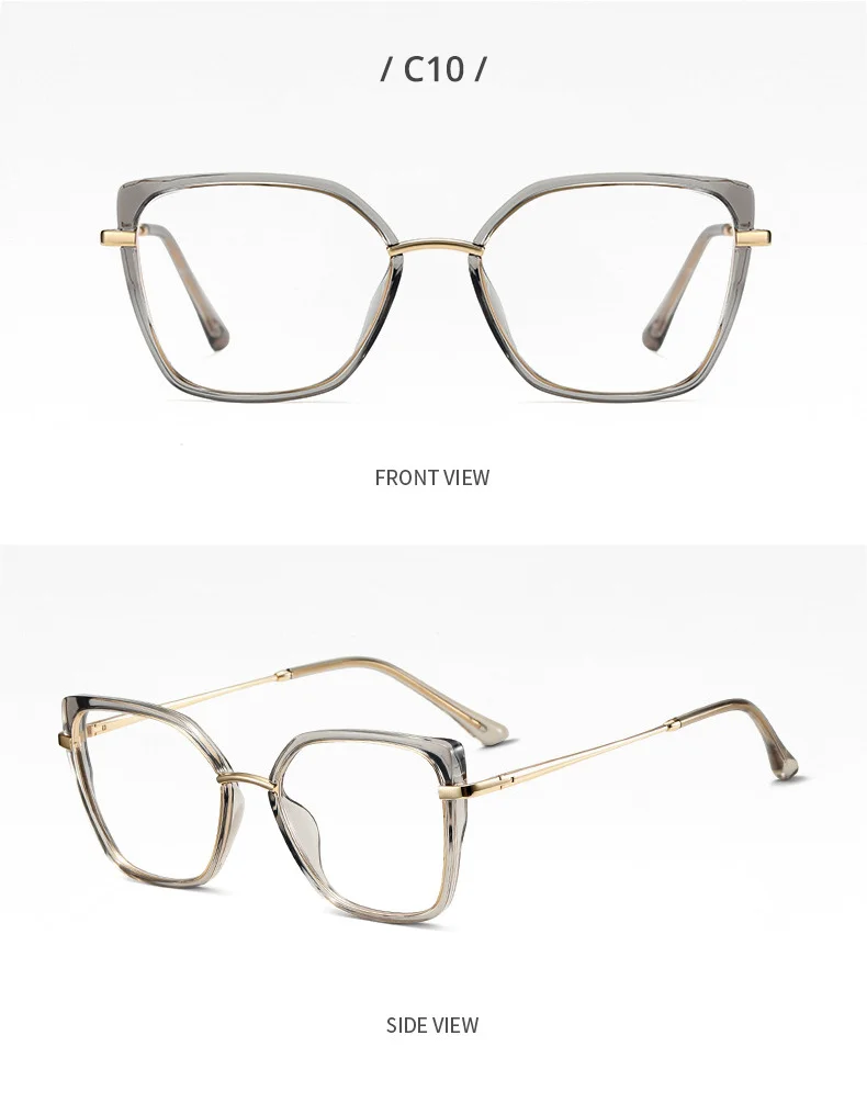 Hochwertige tr90 Damen brillen rahmen Damen brillen rahmen für Frauen verschreibung pflicht ige medizinische Brille Null Computer brille – Detail 13