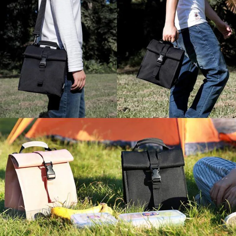 8L 12 Cans Collapsible Cooler Lunch Bag With Strap Sac Bag For Beer Big Insulated Meal Container Picnic for Men & Women