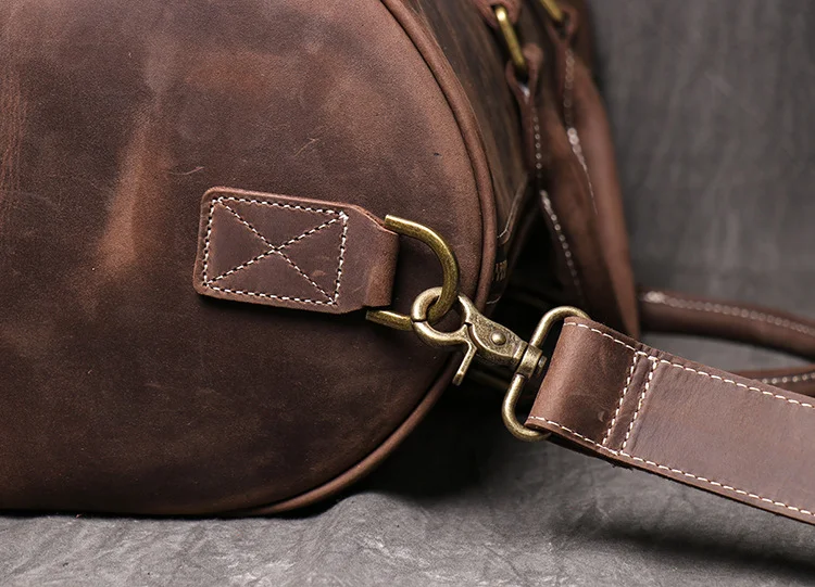 LUOKIR Echtes Leder Vintage Crazy Horse Leder Herren Handheld Reisetasche Schulter Umhängetasche Gepäcktasche Laptoptasche – Detail 18