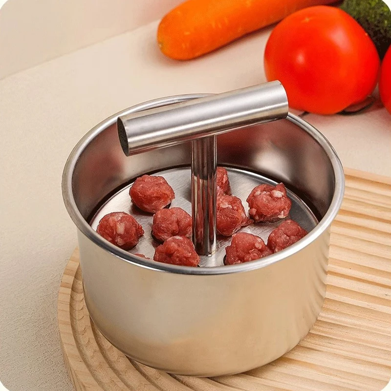 6 Holes /12 Holes Meatball Maker For Kitchen Meatball Mold Stainless Steel Creative Meat Ball Maker Cooking Tools