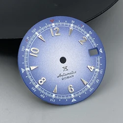 Green Luminous Single Date Dial - 28.5mm Watch Accessory with Custom Logo Option (NO.27)