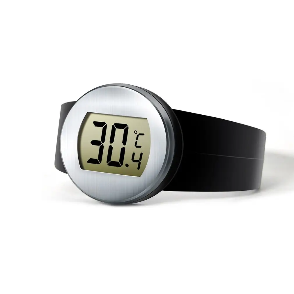 Digital Lcd Red Wine Bottle Termometro Elettronico Misuratore Di Temperatura Del Vino Orologio Termometro Automatico Per Bottiglie Strumenti Per Il Vi