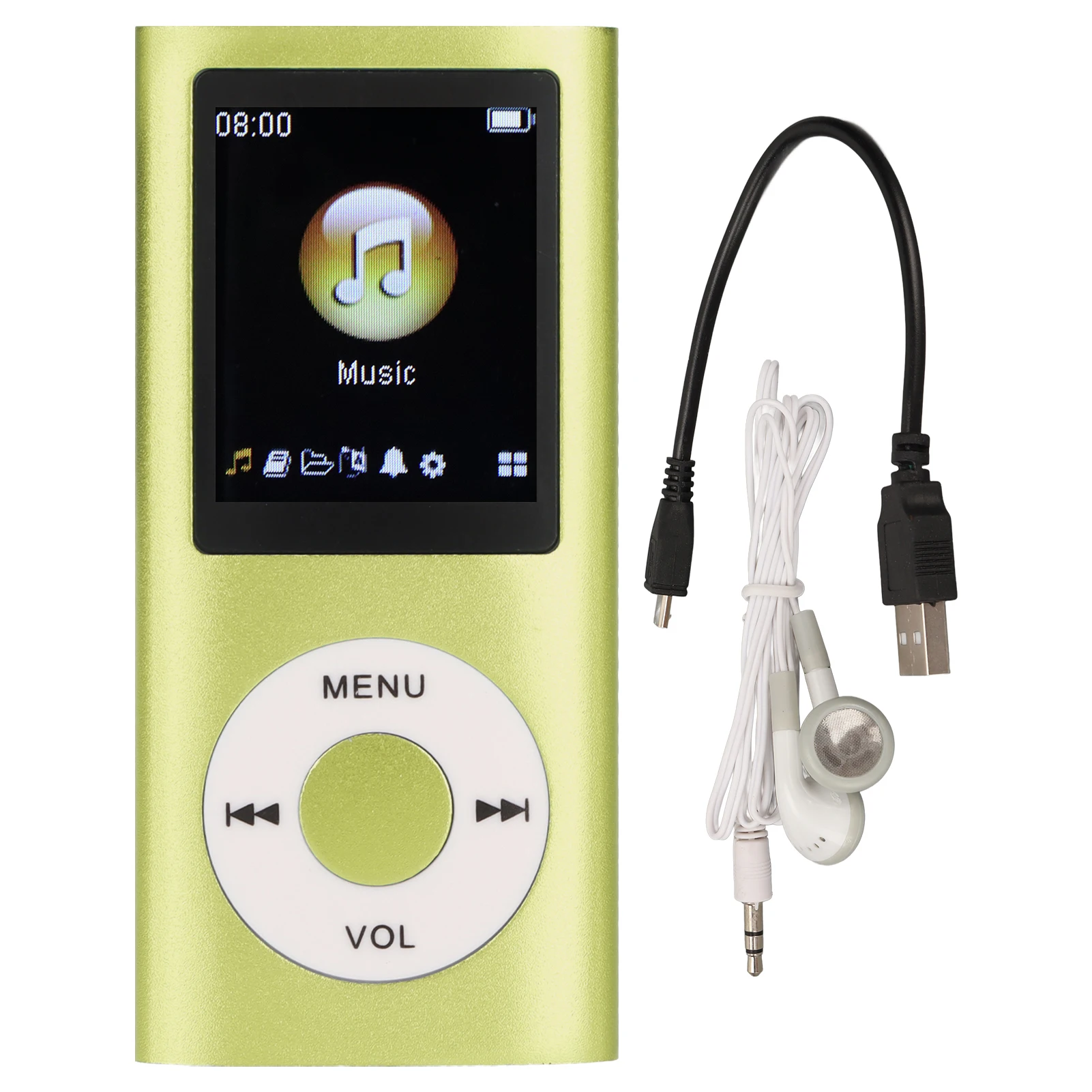 Sleek & Stylish Portable MP3 Player with Lossless Sound and 1.8-Inch LCD Screen