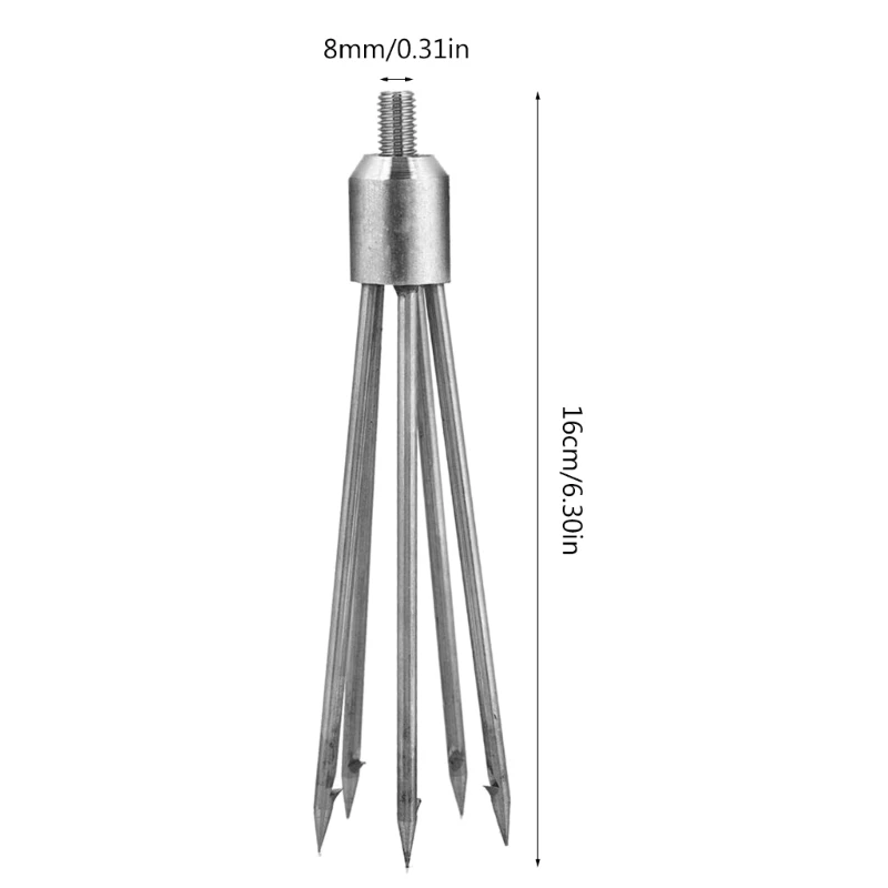 Stainless Steel Prong Tip Harpoons Gaffs Barbed Prong Fish