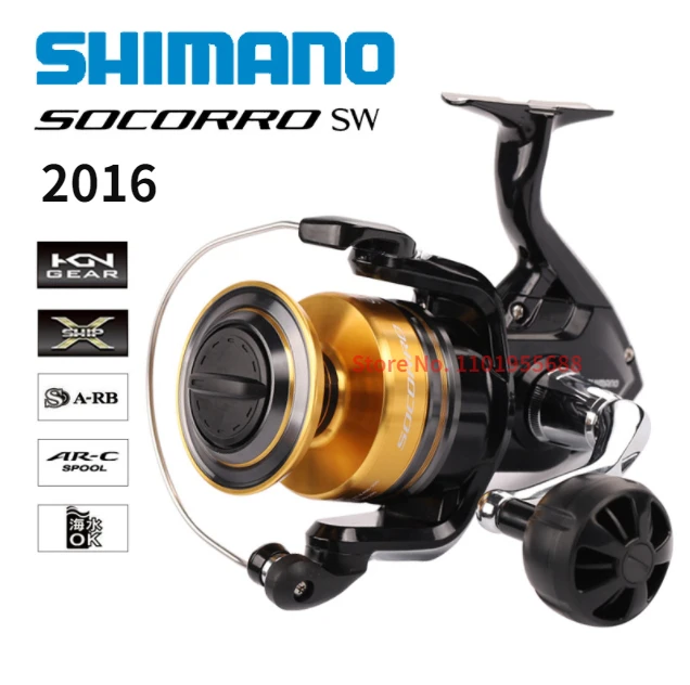 2016 Shimano Socorro SW Fishing Rotary Spool 5000 6000 8000 10000 Big Salt  Water Wheel Spinning Wheel (speed Ratio 4.9) - AliExpress