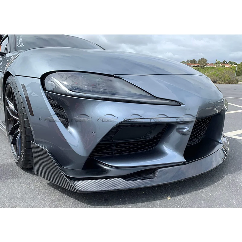 

Carbon Body Kits Chin Spoiler Wing Splitter For Toyota Supra GR A90 A91 MK5 Front Bumper Lip 2019+