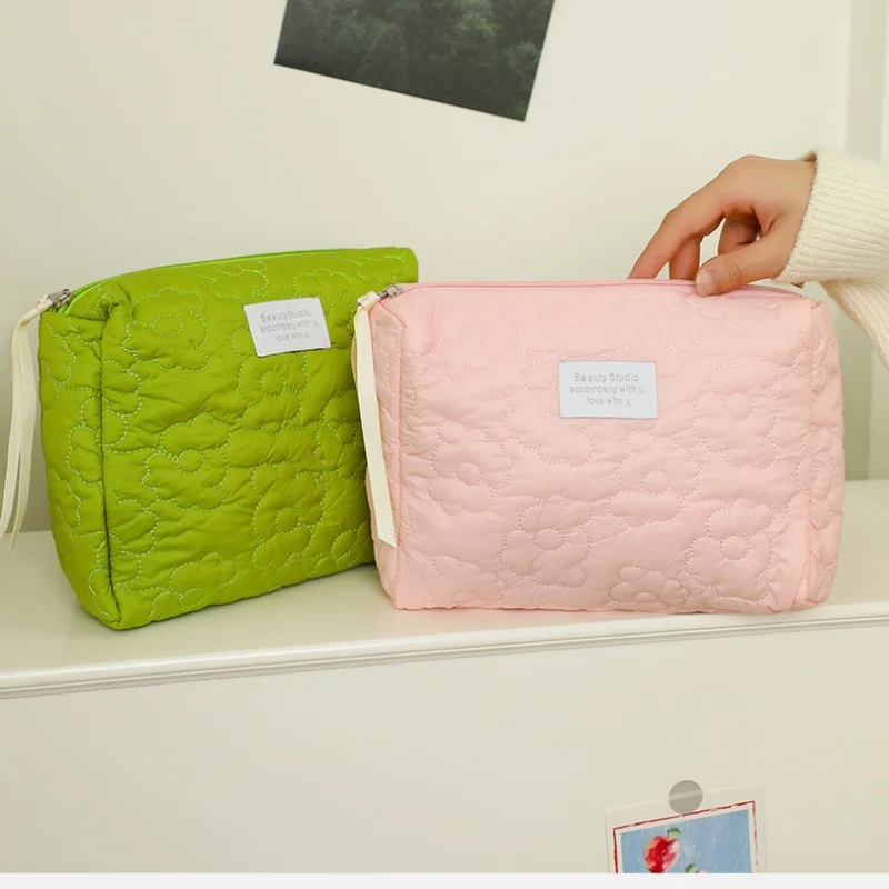 Floral Large-Capacity Waterproof Travel Cosmetic Bag