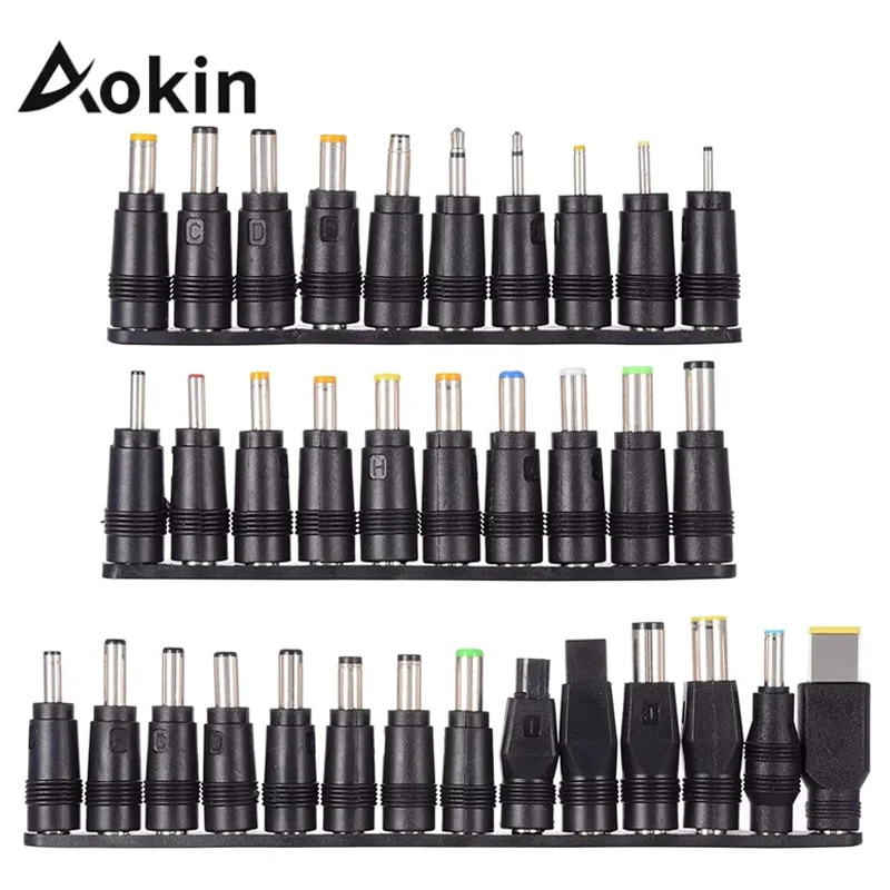Power Adapter Plug 8/10/34PCS Lenovo Thinkpad Laptop Power Plug Jack Set 5.5mmx2.1mm DC AC