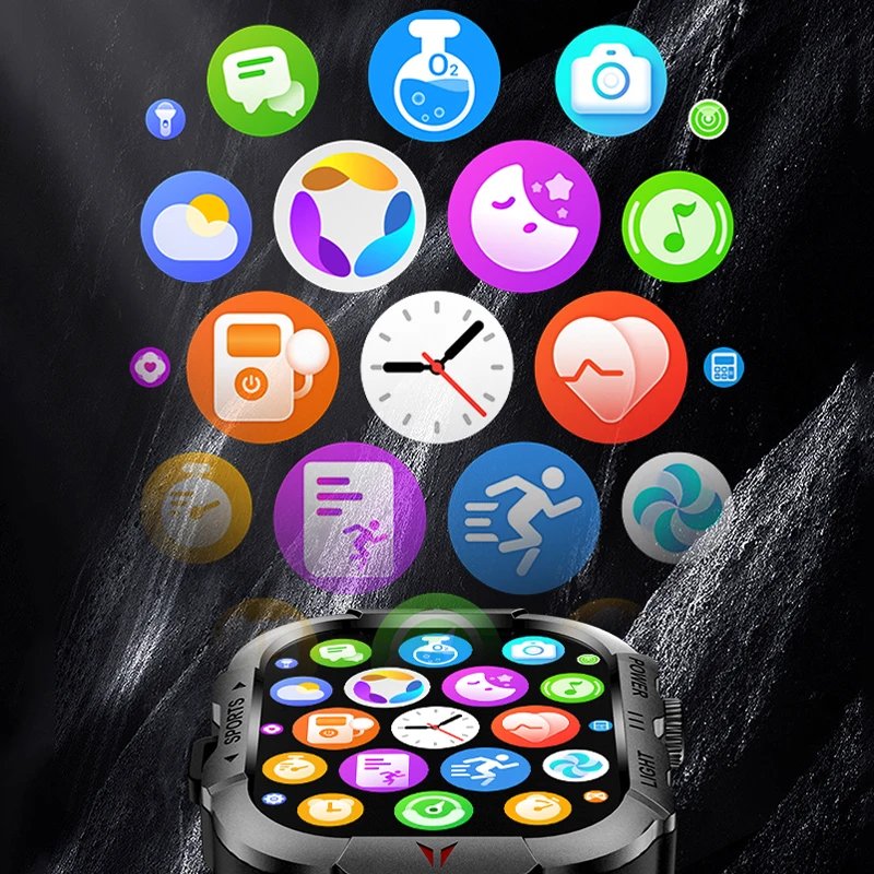 2025 ����Ʈ��ġ 2.01��ġ TFT HD ȭ�� 240 * 296 �ػ� 320mAh ���͸� �ƿ����� ������ 5.3 �������� ��ȭ ������ �ð�