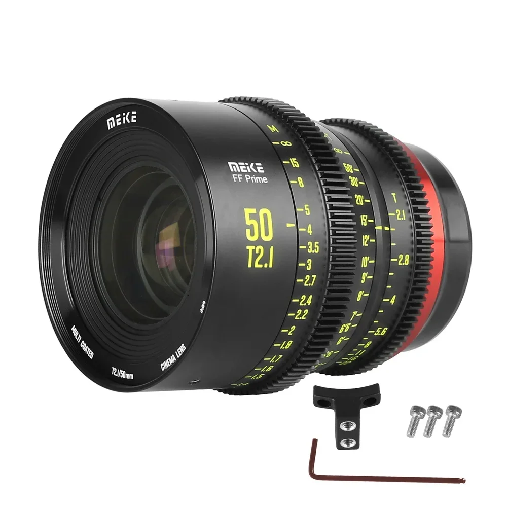 -E 캐논-EF/RF 파나소닉-L 전문 카메라-PL용 Meike MK-50mm T2.1 풀 프레임 프라임 시네 렌즈