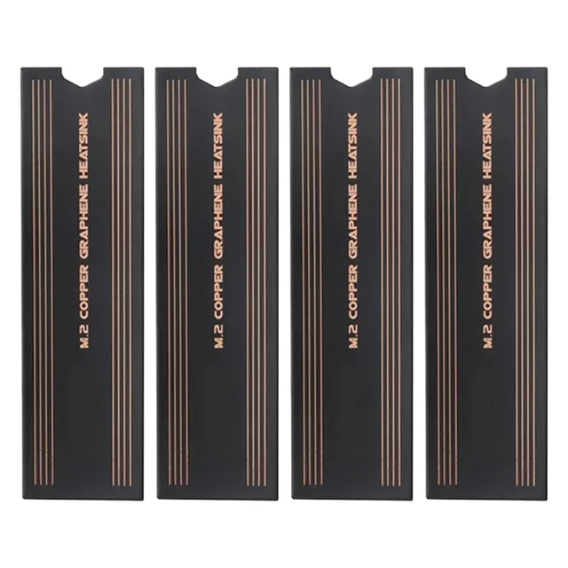 B0KA Laptop Copper Cooler Radiator Graphene Coating Heatsink Pad High Thermal Conductivity Cooling Pad M2 NVME SSD Heat Sink