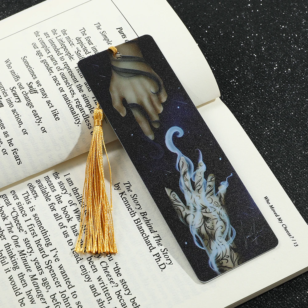 Acotar Acomaf Acrylic Bookmarks Tassel Moon Mountain Wings Bookmark Reading Women Men Book Accessories Book Mark Gift