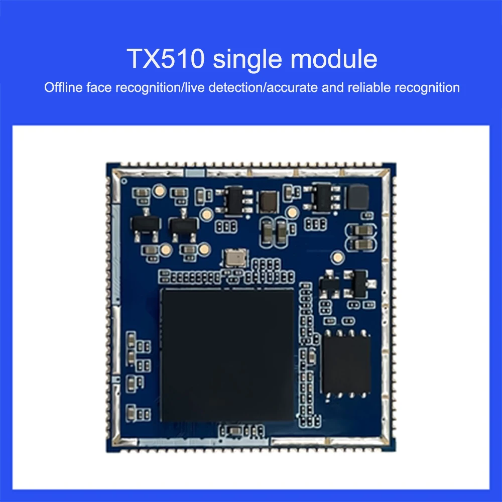

TX510 AI модуль распознавания лица, функция обнаружения в реальном времени, Последовательная связь с экраном, тестовая плата, 3D бинокулярная камера