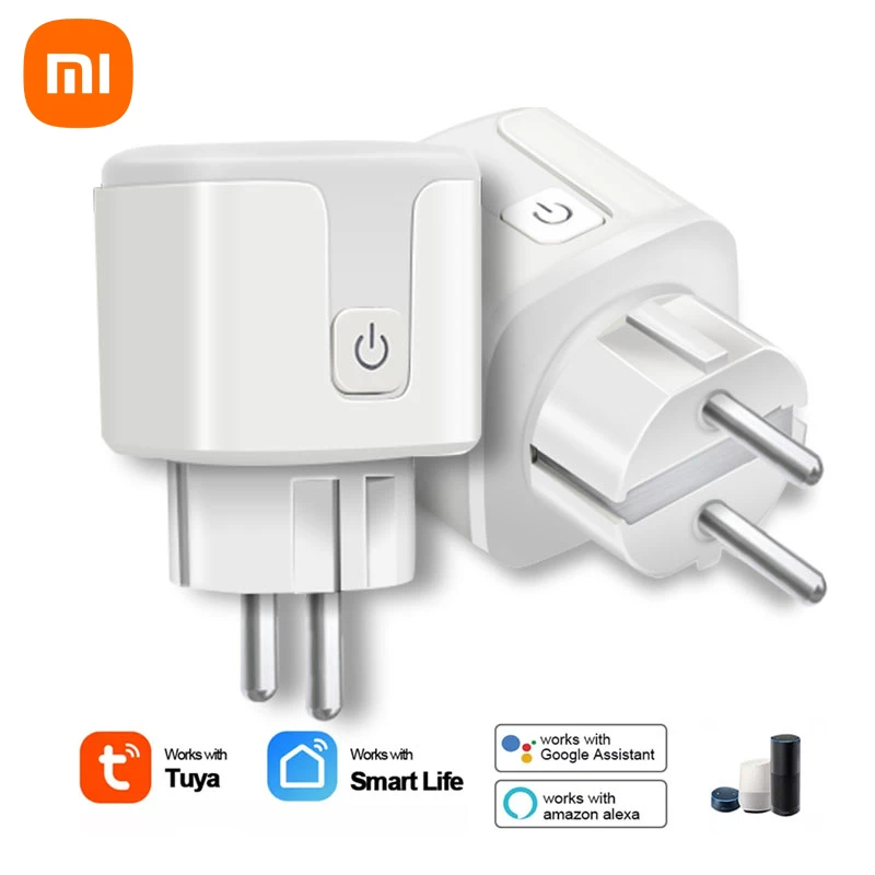 Xiaomi 16A Eu Tuya Wifi Smart Plug Smart Socket Monitoraggio Dell'Alimentazione Funzione Di Temporizzazione Funziona Con Alexa Google Home Appliance