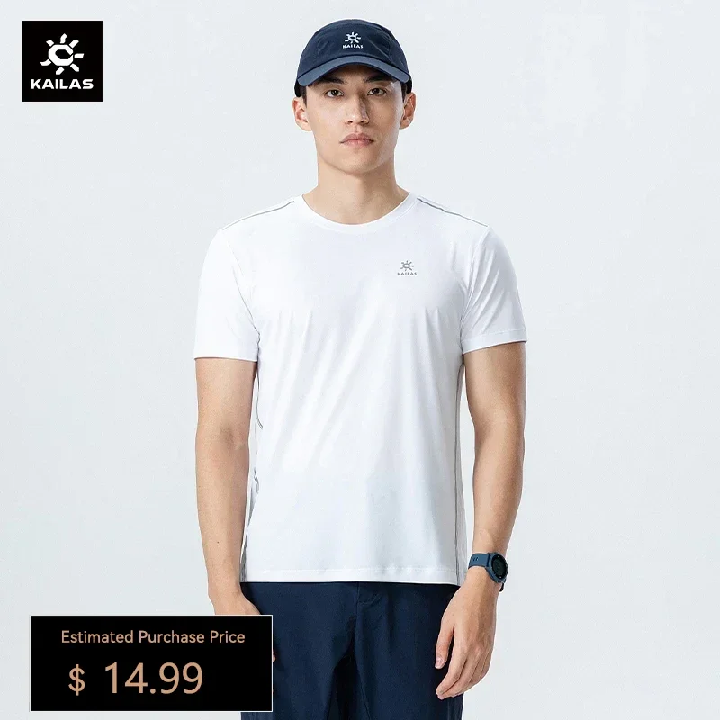 KAILAS Casual Hiking Quick-drying T-shirt for Men 2024 Summer Crew Neck Short Sleeve Tee Climbing Cycling Travel Tops KG2227510