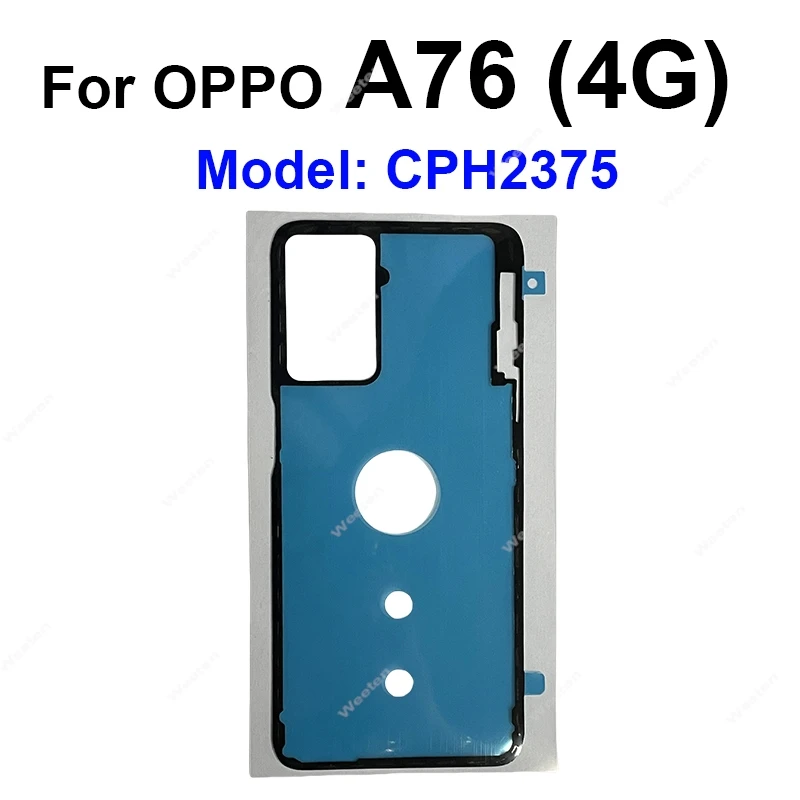 후면 배터리 하우징 커버 스티커, 후면 배터리 하우징 접착 스티커 부품, OPPO Ace2 A36 A56s A76 A77 A96 4G 5G 2022