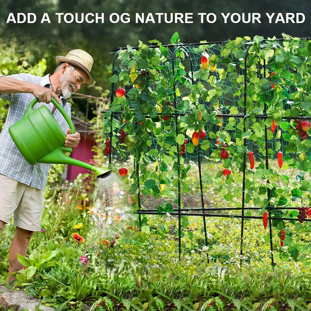 Garden Cucumber Trellis Outdoor U-Frame Trellis Detachable Vine Stand Vegetable Trellis for Vegetable Beans Fruit Grow Trellises