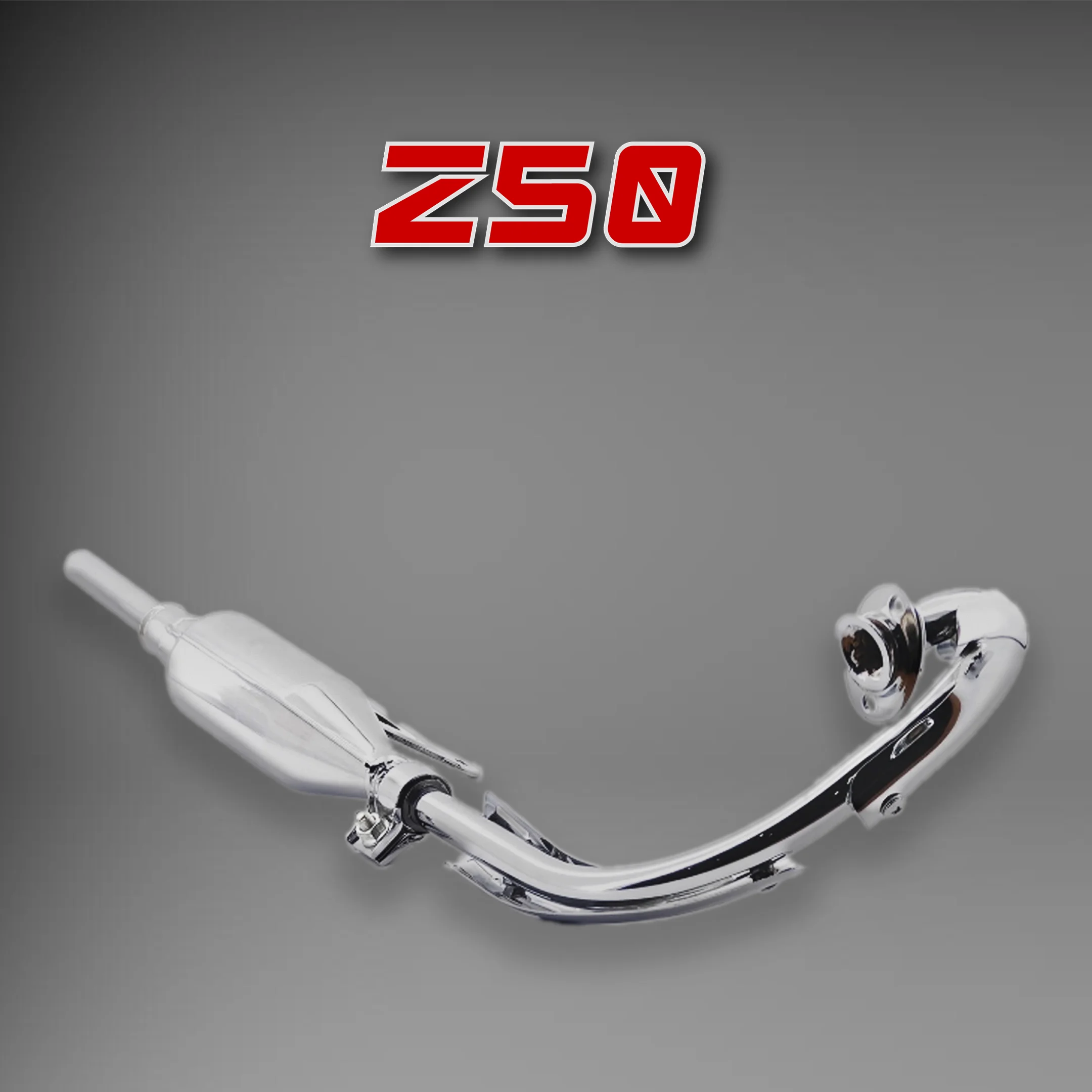 Z50ChromePlatedExhaustPipeMotorcycleStainlessSteelModified