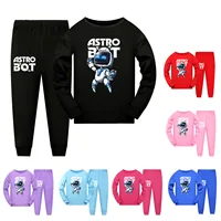 New Hot Game Astro Bot Clothes Kids Astrobot Pajama Sets Boys Autumn Long Sleeve Pullover Tops Legging 2pcs Sets Girls Sleepwear 1
