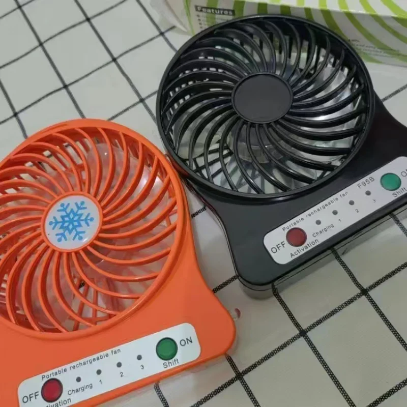 Mini Portable Handheld Fan Rechargeable USB with LED Light Desktop Air Cooler Outdoor Office Small Fan 1200mah Battery mini fan