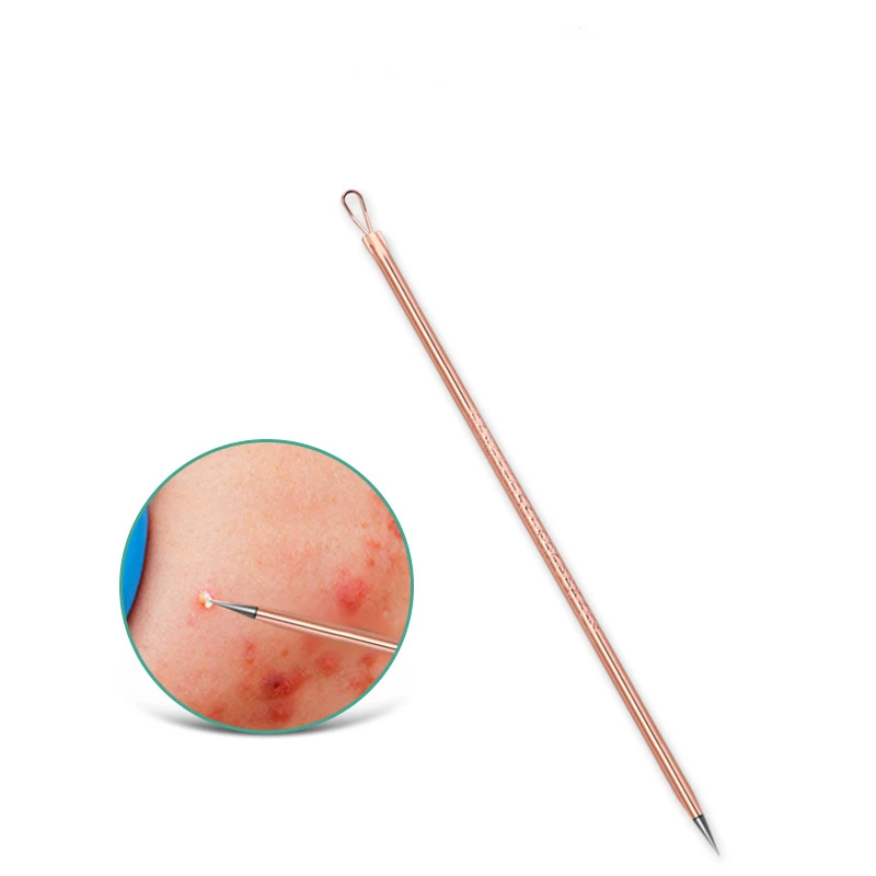 Acne and Blackhead Remover 4PCS Dual Heads Acne Needle Blackhead Squeeze Pimple Extractor Beauty Skin Care Tool