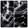 Clear Acrylic 3 Tier Glasses Display Stand Eyewear ganizer Rack Plastic Sunglasses Holder Showcase Storage Riser 4
