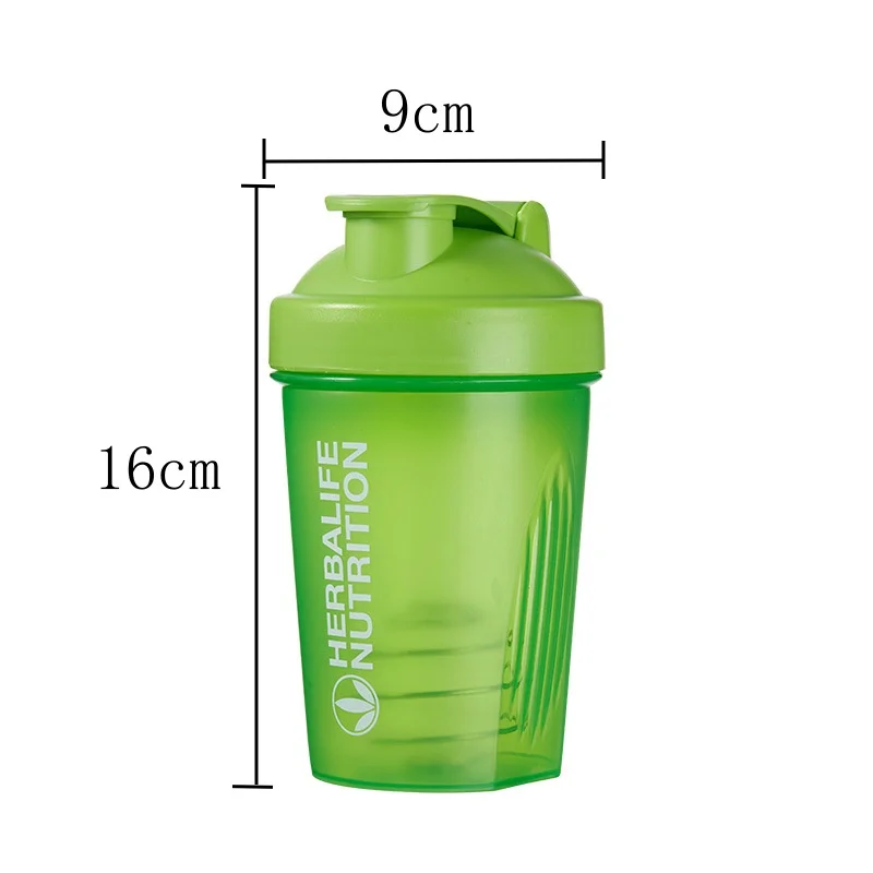 Sport Shaker Bottle 400Ml Whey Protein Powder Mixing Bottle Leak-Proof Sport Fitness Gym Shaker Outdoor Plastic Drink shaker bottle