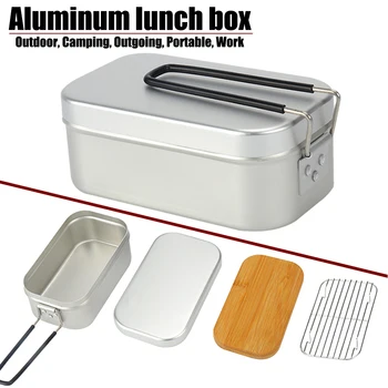 Ultralight Camping Cookware & Tableware Set – Portable Lunch Box & Cutlery Kit 1