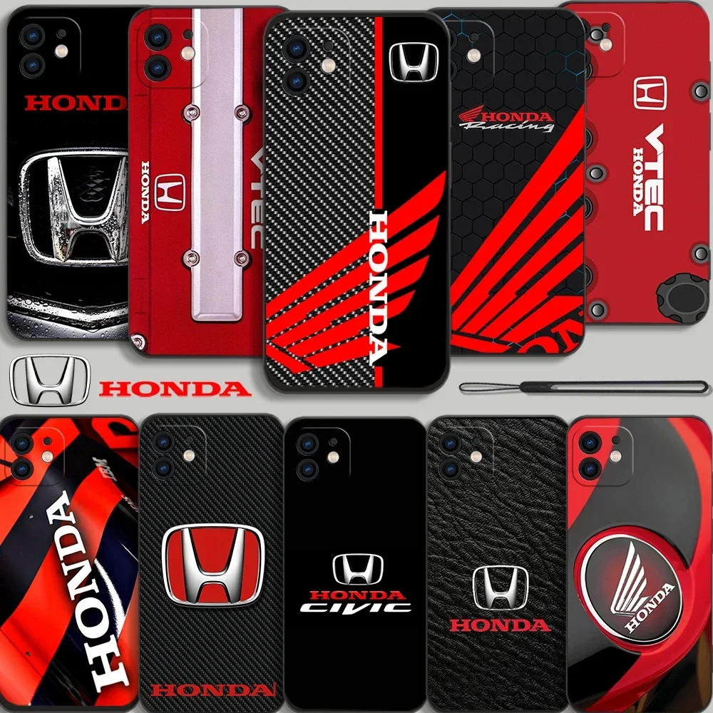 

Honda Sports Car Phone Case For For Samsung Galaxy S9 S10 S20 S21 S22 S23 5G FE Note 8 9 10 20 Plus Ultra With Lanyard Cover
