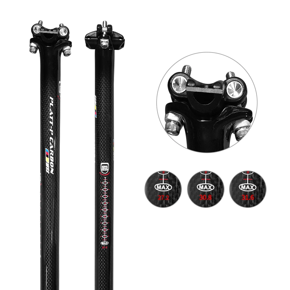 Mtb Carbon Mtb Bike Seatpost Carbon Bike Seat Post 27.2 / 30.8 / 31.6 Mm * 350/400 Mm Bicycle