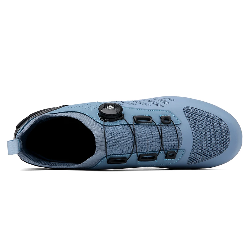 LiXingMing Cycling Shoes Road Bike Men Blue Racing Contest Self-Locking Breathable Mountain Bicycle Sneakers  Zapatillas Mtb 2