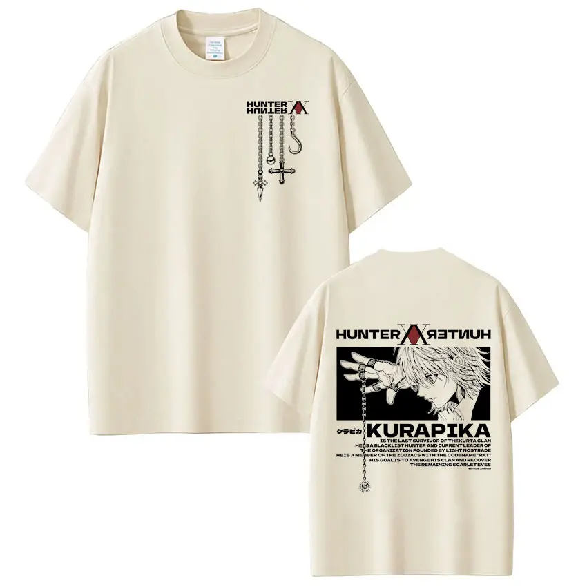 Japanese Anime Kurapika Graphic Oversized Streetwear T-Shirt