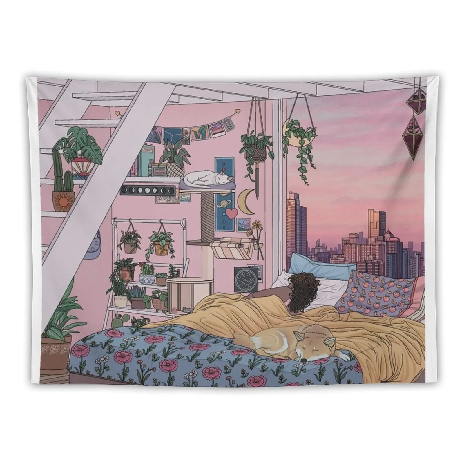 

Sweet Dreams Tapestry Room Decor Korean Style Decoration Wall Tapestry