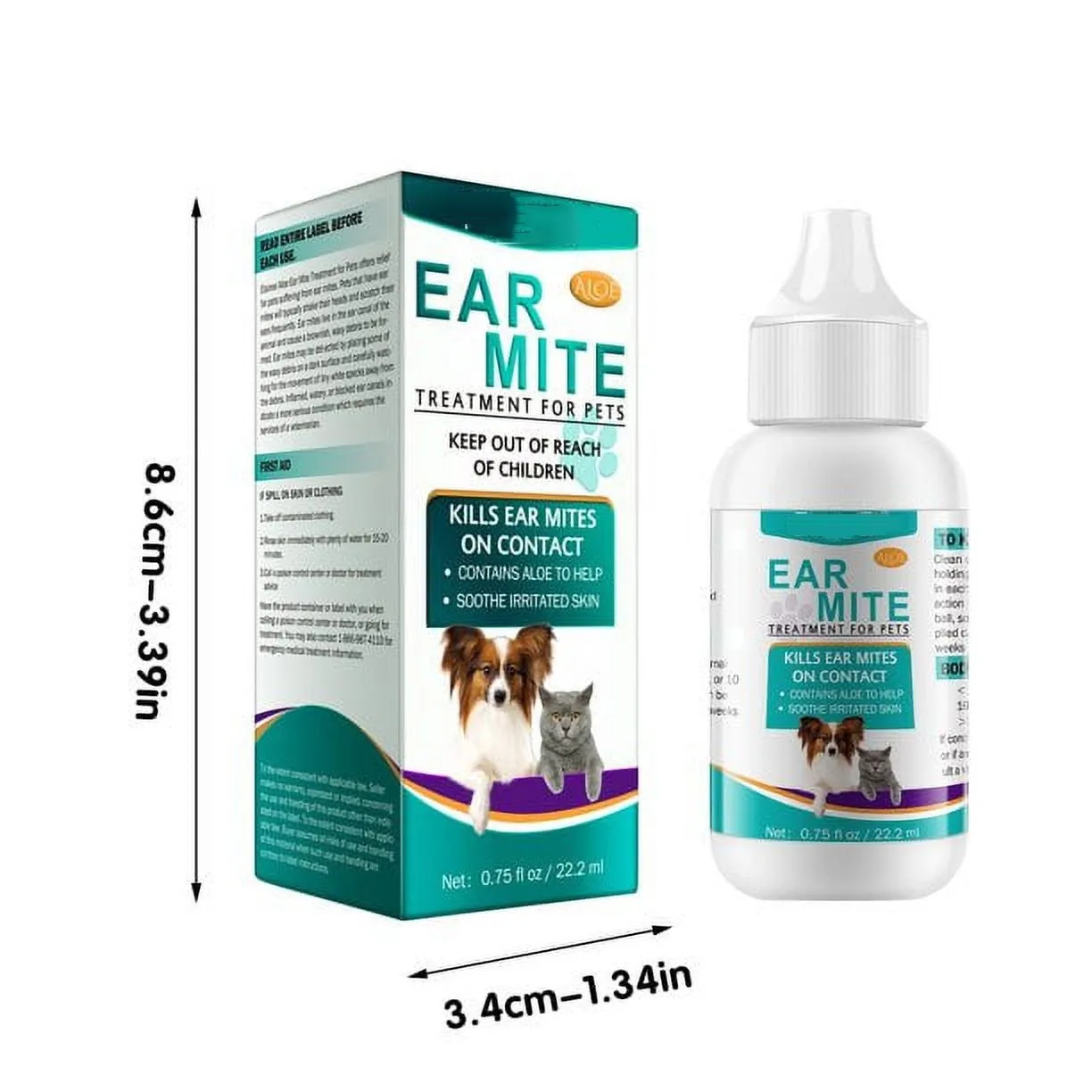 22ml Dog Cat Ear Cleaner pet ear medicine