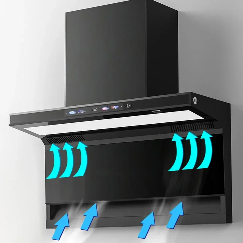 7-shape 900mm Range Hood Smart Smoke Extractor Hood Cooker Chimney Exhaust Range for Kitchen