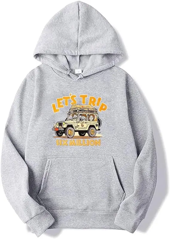 thumbnail image 1 of Sudadera con capucha Sturniolo Triplets Let's Trip Six Million, de invierno, unisex, para hombre y mujer, de manga larga, estilo urbano, 1 of 5
