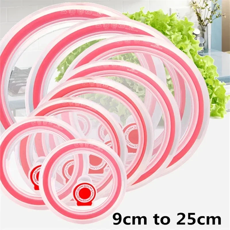 

Silicone Food Packaging Bowl Lid round Silicone Lid Pot Reusable Elastic Seal Fresh Sealing Cover Instant Noodles Bowl Cover