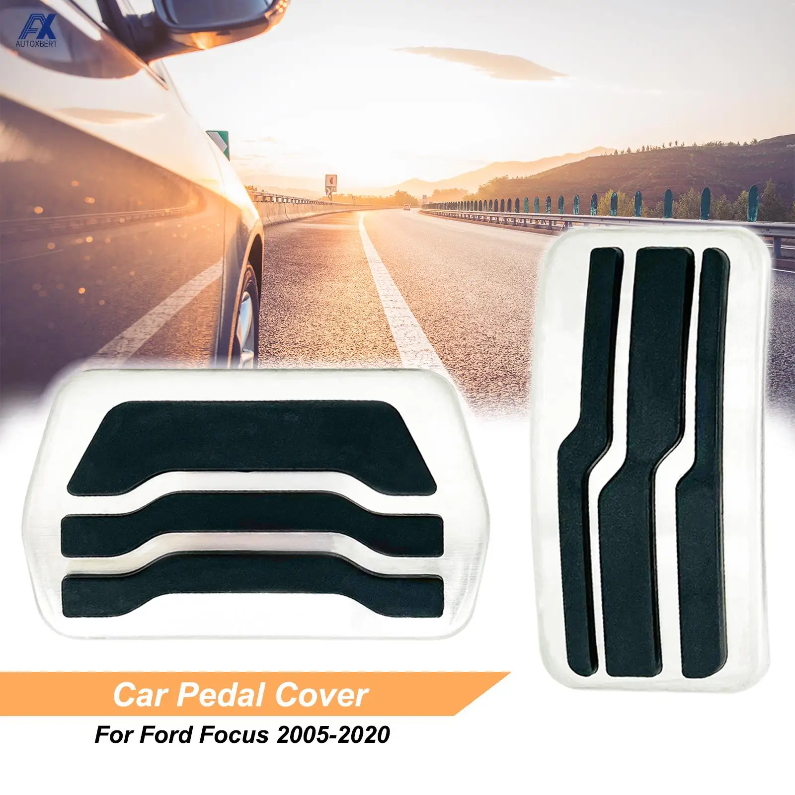 Non Slip Foot Pedal Pad Brake Pedal Auto Accessories. Car Foot Pedal Pad for Ford Focus 2 3 4 MK2 MK3 MK4 RS ST 2005-2020 