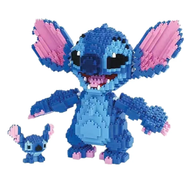 Blocs de construction Disney Lilo & Stitch pour enfants, 7 Styles  différents, rose et bleu, jouets