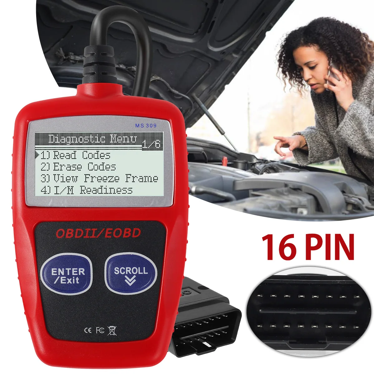 CarFaultCodeReaderOBD2ScannerCodeReaderAutoDiagnostic