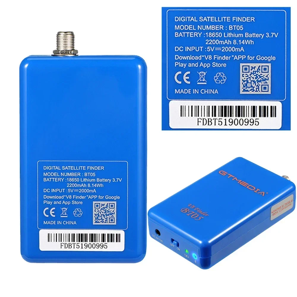 Satellite Finder GTmedia Satellite Finder V8 Finder BT05 DVB-S2 Bluetooth Sat-Finder Android IOS Decoding Digital Signal Amplifier TV tuners