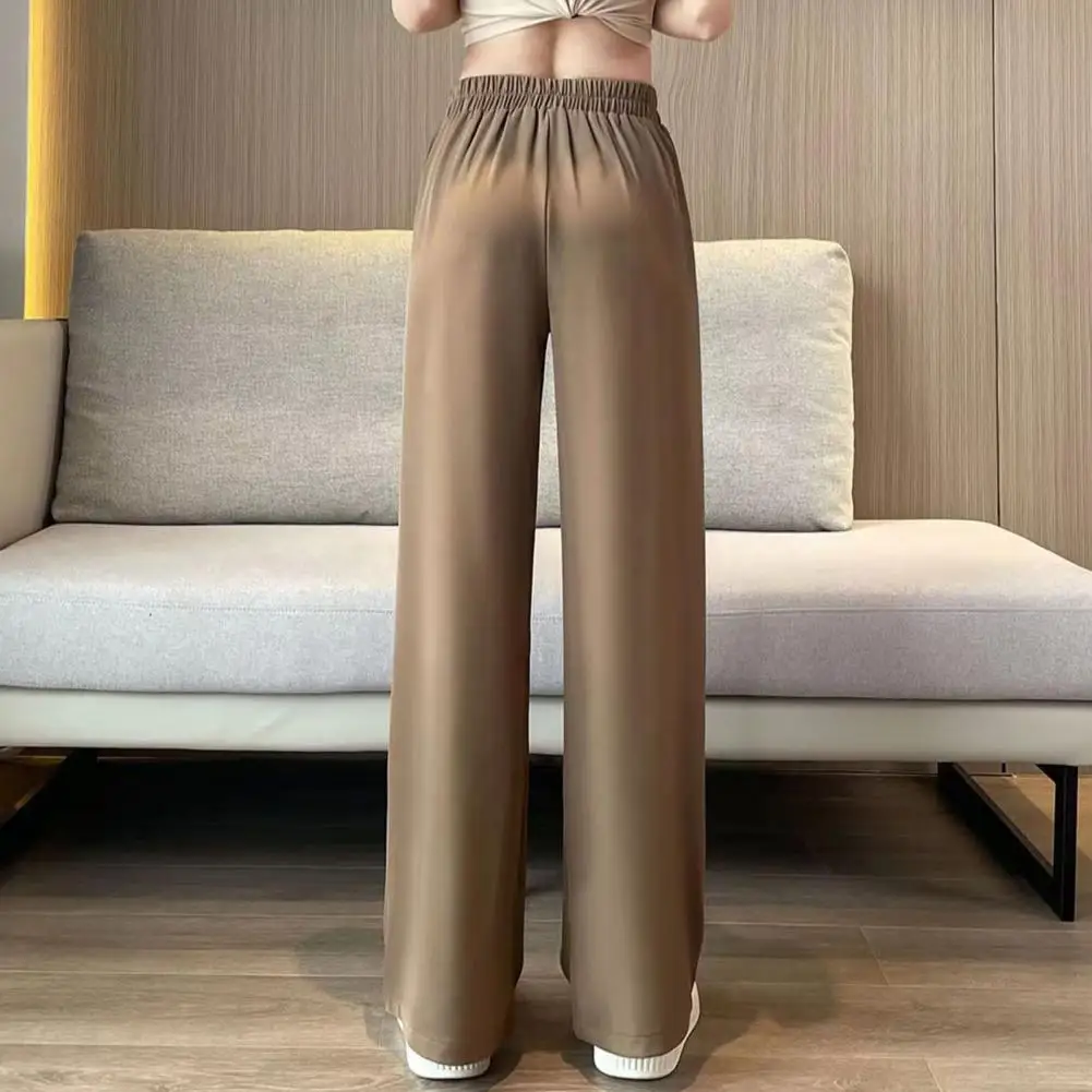 Korean Women Long Pants Spring High Waist Straight Wide Leg Panst 2024 Solid Casual Female Suit Trousers Loose Summer Pants