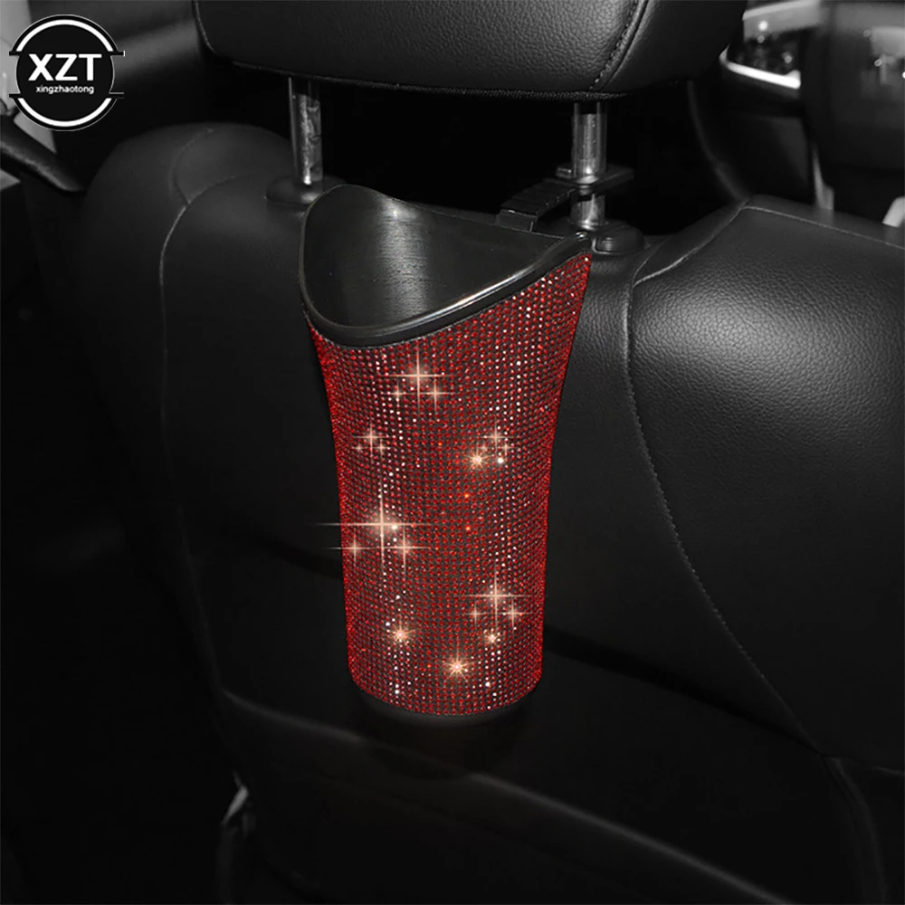 Car Umbrella Holder Storage Box Organizer Barrel Car Hanging Water Bottles Rack Bling Accessories for Woman umbrella holder car storage box