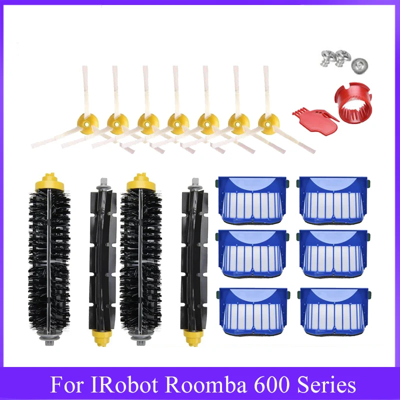 Accessoires Compatibles Pour IRobot Roomba Séries 600 610 614 620 625 630 635 640 645 650 655 660 665 670 671 680 690 691 Aspirateur 16pcs 97429327