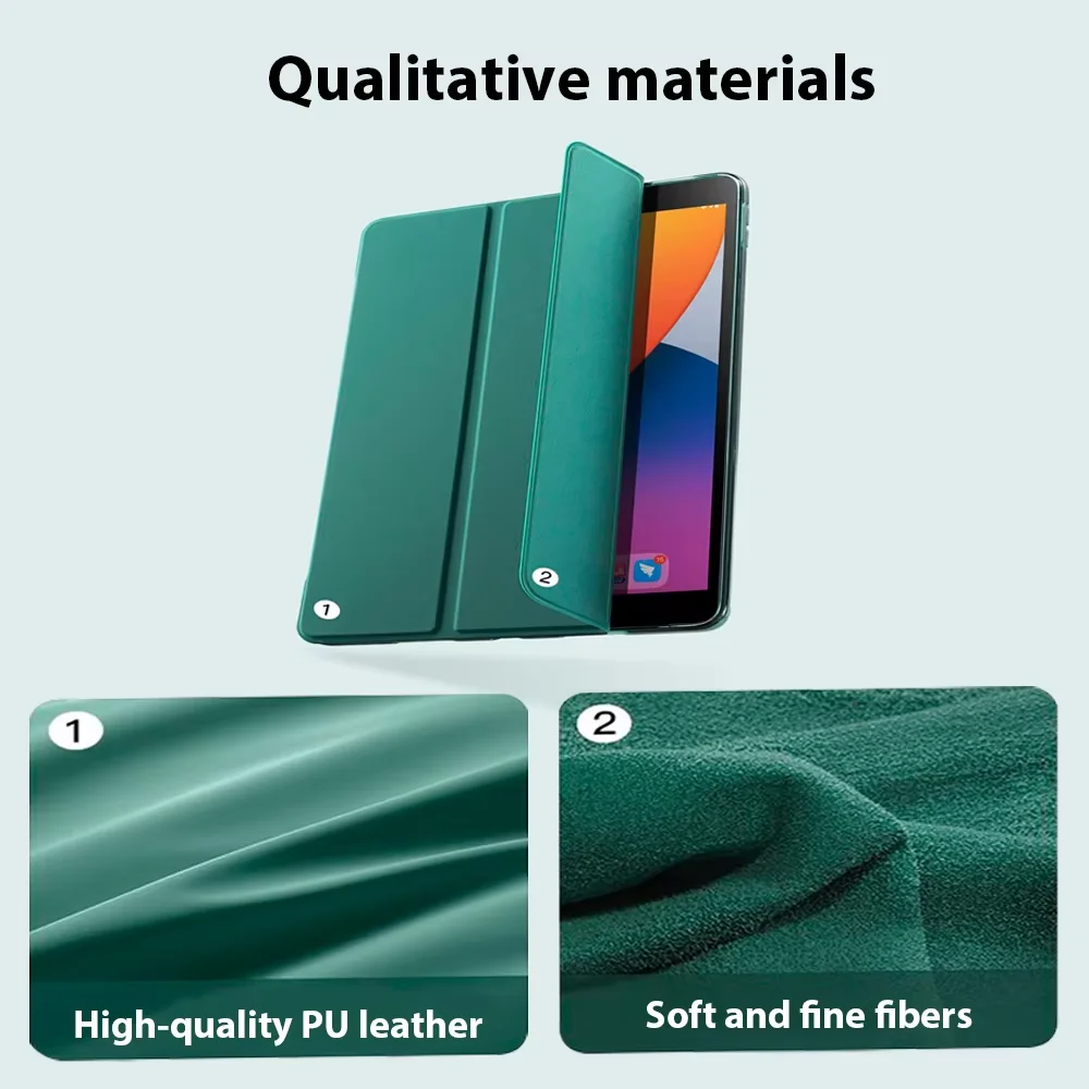 Magnetic Tablet Case with Smart Cover Flip Stand and Soft TPU Back