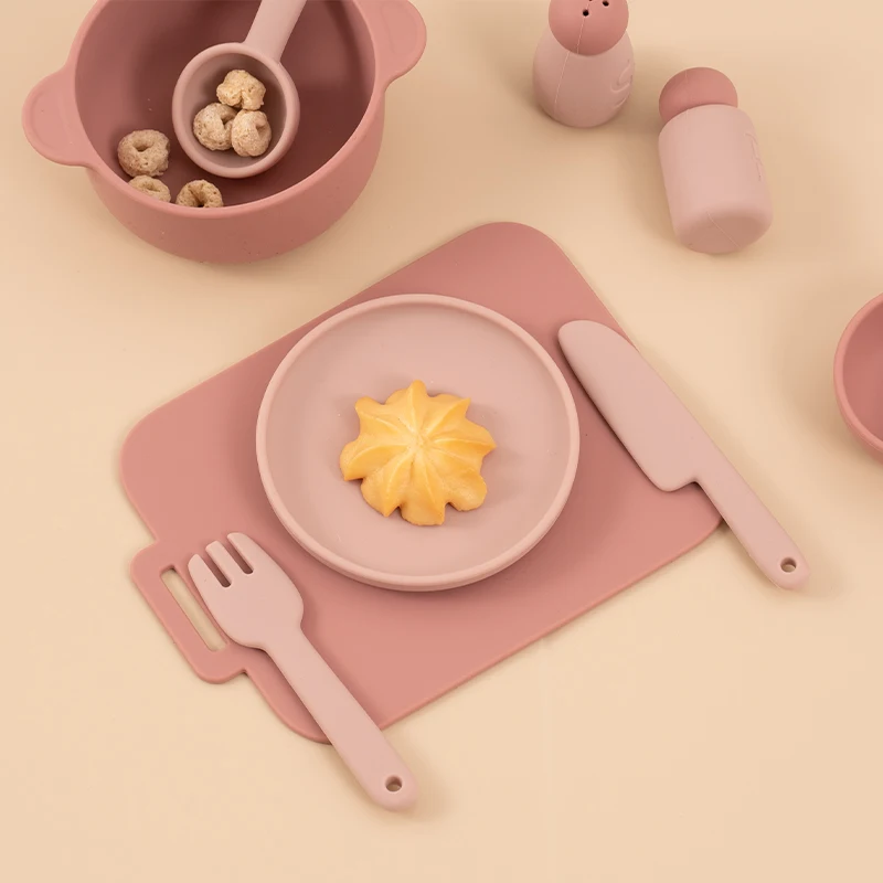 Food Grade Silicone Kitchen Toys Set for Babies Kitchen Accessories Pretend Play Cooking Toy BPA Free Children Educational Toys