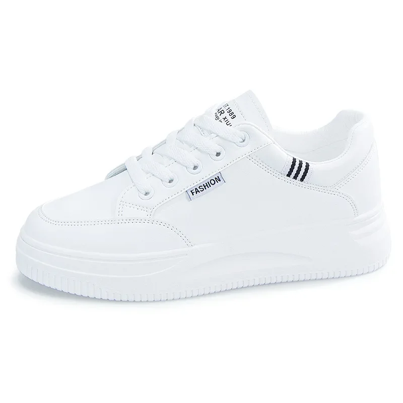 Comemore Women's 2023 Spring New Thick-soled Female Casual Shoe for Sports Students Sneakers Woman White Platform Sports Shoes