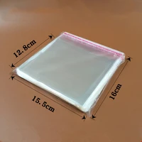 200pcs CD DVD Record Plastic Bags Disc Case Holder Storage Plastic Wrap Clear Self Adhesive Cellophane Packaging Bag 2