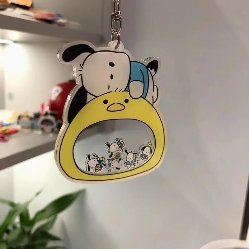 Kawaii Sanrio Shaker Key Holder Keychain Hanger Accessories Cute Anime Shaker Car Keychain Charms Pendant Ornaments Girls Gift 5
